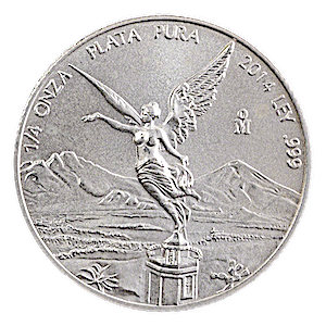 2014 1/4 oz Mexican Silver Libertad Bullion Coin