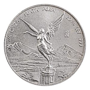 2014 1/4 oz Mexican Silver Libertad Bullion Coin