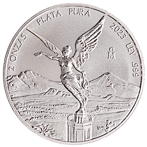2023 2 oz Mexican Silver Libertad Bullion Coin