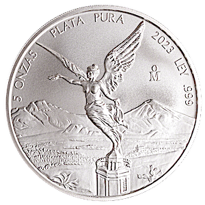 2023 5 oz Mexican Silver Libertad Bullion Coin