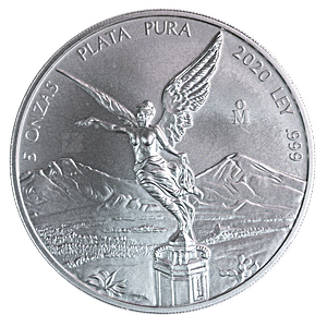 2020 5 oz Mexican Silver Libertad Bullion Coin