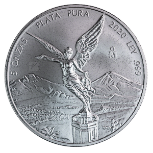 2020 5 oz Mexican Silver Libertad Bullion Coin
