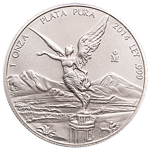 2014 1 oz Mexican Silver Libertad Bullion Coin