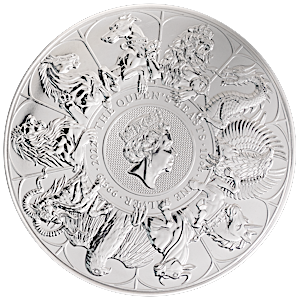 2022 10 oz United Kingdom Queen's Beast Completer Silver Bullion Coin