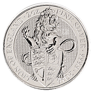 United Kingdom Silver Queen's Beast 2016 - The Lion - 2 oz