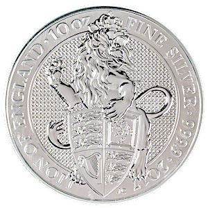 United Kingdom Silver Queen's Beast 2017 - The Lion - 10 oz