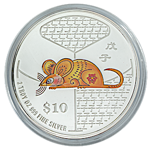 2008 2 oz Singapore Mint Piedfort Series 