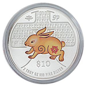 2011 2 oz Singapore Mint Piedfort Series 