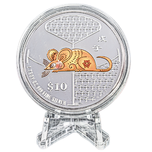 2008 2 oz Singapore Mint Silver Piedfort 