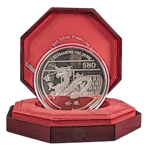 2012 1 kilogram Singapore Mint Silver Lunar Series 