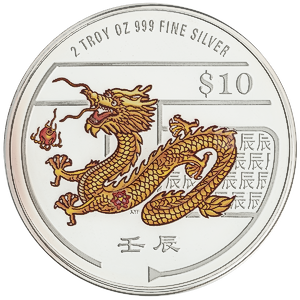 2012 2 oz Singapore Mint Piedfort Series 
