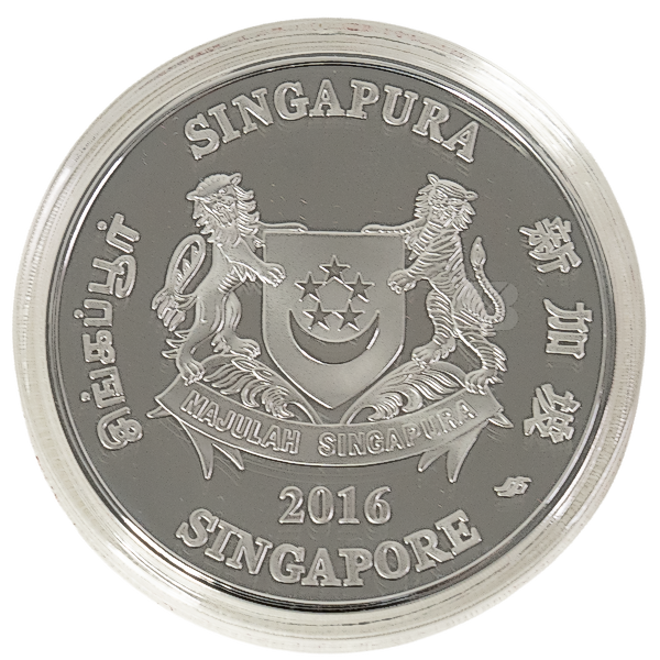 Singapore Mint Silver Piedfort Proof Coin 2016 - Year of the