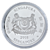 2008 2 oz Singapore Mint Piedfort Series 