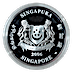 2006 2 oz Singapore Mint Piedfort Series 