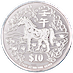2002 2 oz Singapore Mint Piedfort Series 