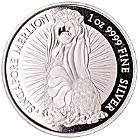 Singapore Silver Merlion Round - Low spread of 0.99% - 1 oz Singapore Silver Merlion Round - Low spread of 0.99% - 1 oz