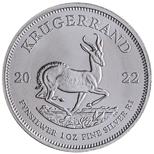 2022 1 oz South African Silver Krugerrand Bullion Coin