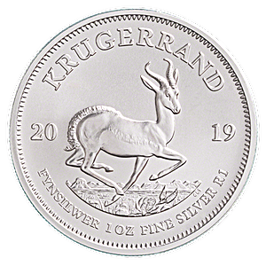 South African Silver Krugerrand 2019 - 1 oz