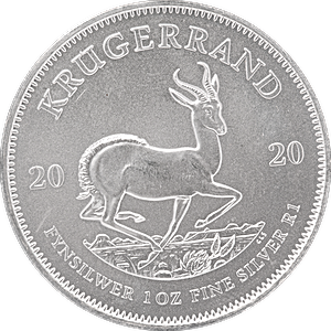 2020 1 oz South African Silver Krugerrand Bullion Coin