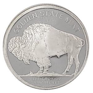 1/4 oz Buffalo Silver Bullion Round (Pre-Owned in Good Condition)