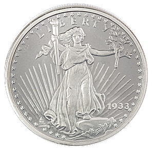 1 oz Saint Gaudens Silver Bullion Round