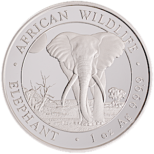 2025 1 oz Somalian Silver Elephant Bullion Coin