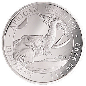 2023 1 Kilogram Somalian Silver Elephant Bullion Coin