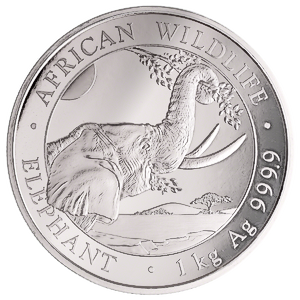 2023 1 Kilogram Somalian Silver Elephant Bullion Coin