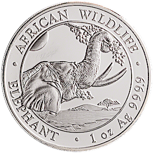 2023 1 oz Somalian Silver Elephant Bullion Coin
