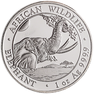 2023 1 oz Somalian Silver Elephant Bullion Coin (Pre-Owned in Good Condition)