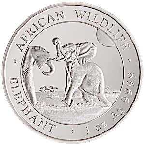 2024 1 oz Somalian Silver Elephant Bullion Coin