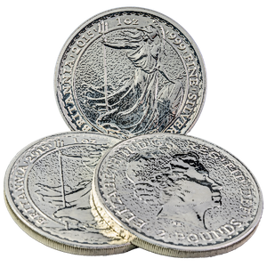 3 pcs of 1 oz 2015 United Kingdom Silver Britannia Coins – Total 3 oz Silver