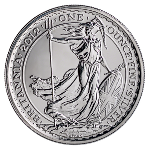 2012 1 oz United Kingdom Silver Britannia Bullion Coin