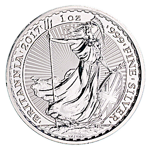 2017 1 oz United Kingdom Silver Britannia Bullion Coin