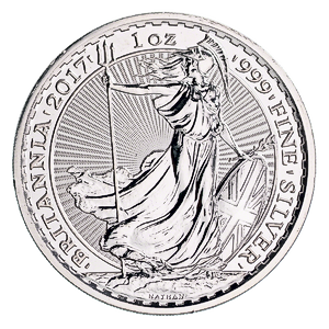 2017 1 oz United Kingdom Silver Britannia Bullion Coin