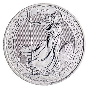 2021 1 oz United Kingdom Silver Britannia Bullion Coin