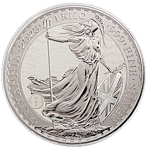 2023 1 Kilogram United Kingdom Silver Britannia Bullion Coin