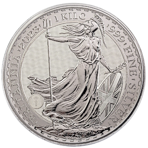 2023 1 Kilogram United Kingdom Silver Britannia Bullion Coin