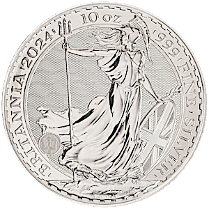 2024 10 oz United Kingdom Silver Britannia Bullion Coin