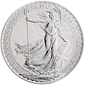 2024 1 Kilogram United Kingdom Silver Britannia Bullion Coin