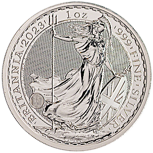 2023 1 oz United Kingdom Silver Britannia Bullion Coin - Coronation Edition