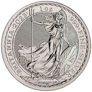 2023 1 oz United Kingdom Silver Britannia Bullion Coin - Coronation Edition
