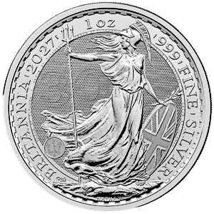2027 1 oz United Kingdom Silver Britannia Bullion Coin