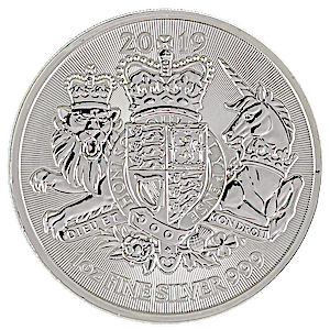 2019 1 oz United Kingdom Silver Royal Arms Bullion Coin