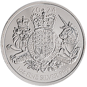 2024 1 oz United Kingdom Silver Royal Arms Bullion Coin