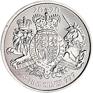 2020 1 oz United Kingdom Silver Royal Arms Bullion Coin