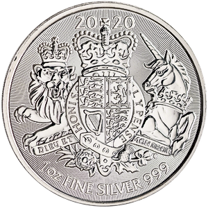 2020 1 oz United Kingdom Silver Royal Arms Bullion Coin