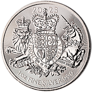 2023 1 oz United Kingdom Silver Royal Arms Bullion Coin