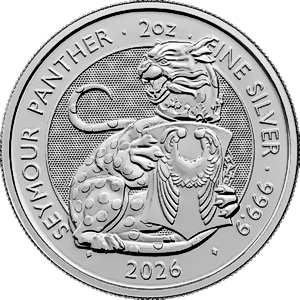 2026 2 oz United Kingdom Silver Tudor Beasts Bullion Coin - The Seymour Panther