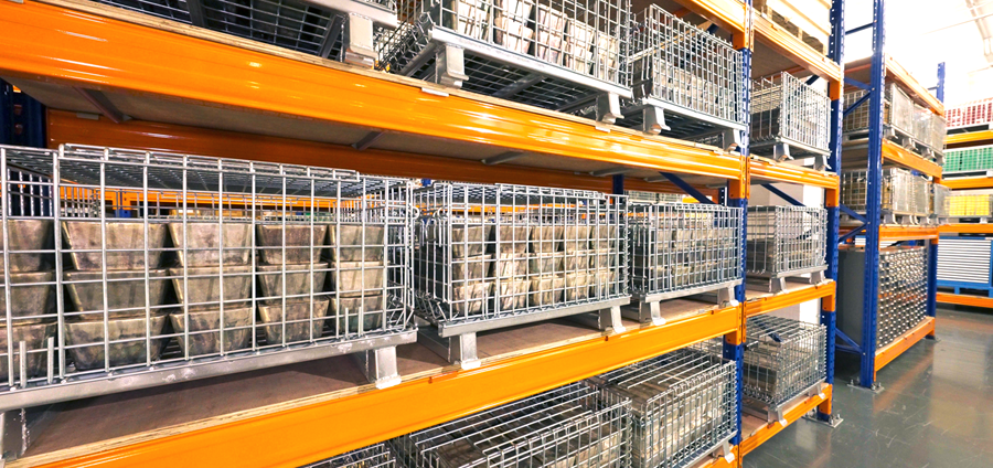 Gold bars in professional storage